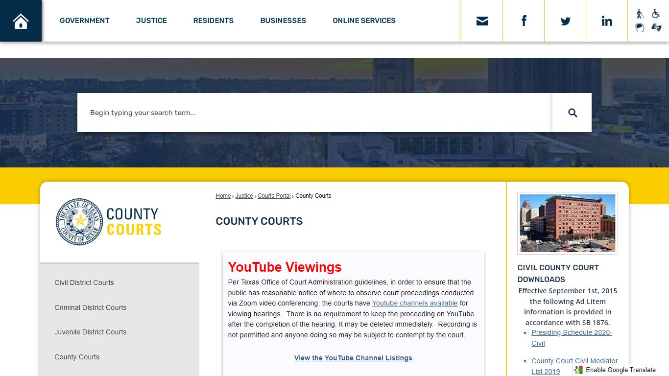 County Courts | Bexar County, TX - Official Website